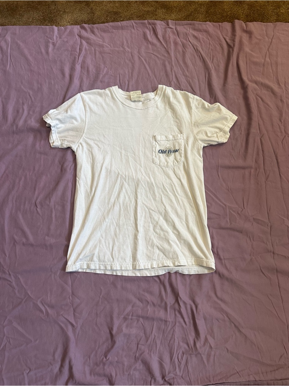 Comfort Colors White Tee with Green Accent